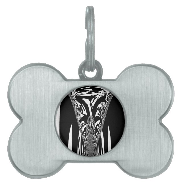 African Abstract Art Print Pet ID Tag (Front)