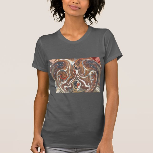 African Abstract Art Print T-Shirt (Front)