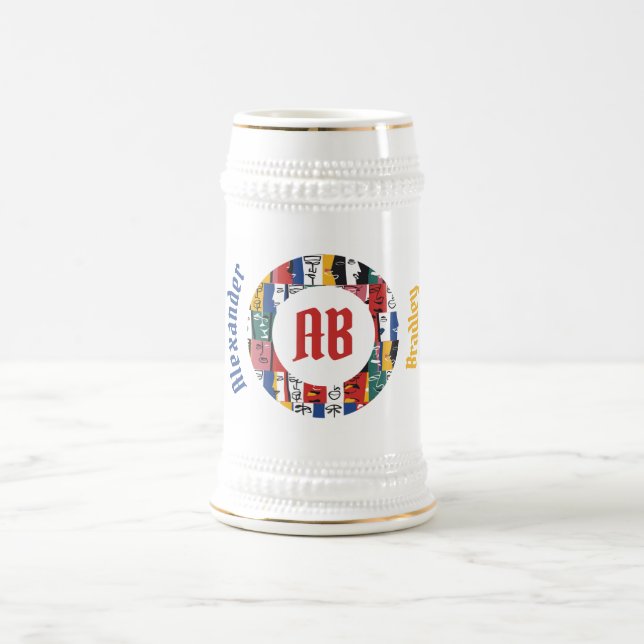 African Abstract Faces Stein (Center)