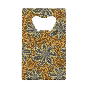 African Abstract Floral Batik Style