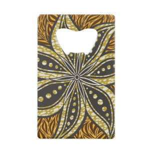 African Abstract Floral Batik Style