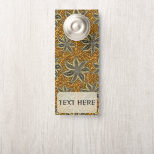 African Abstract Floral Batik Style Door Hanger