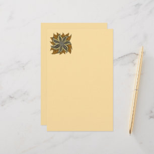 African Abstract Floral Batik Style Stationery