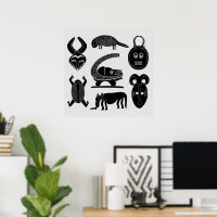 african abstract modern pattern