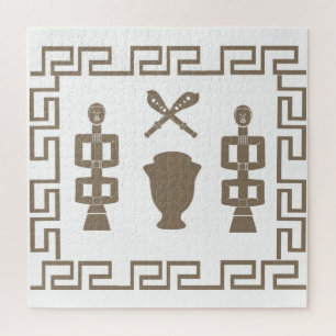 african abstract tribal design jigsaw puzzle