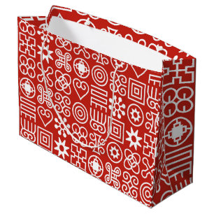 African Adinkra Large Gift Bag