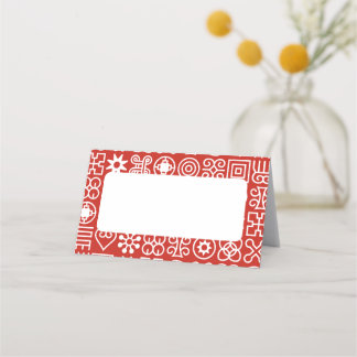 African Adinkra Place Card