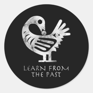 African Adinkra Sankofa Aka Learn From The Past Classic Round Sticker