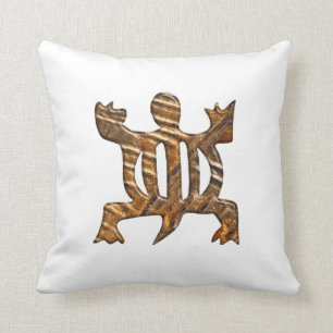 African Adinkra simbol of adaptability. Cushion