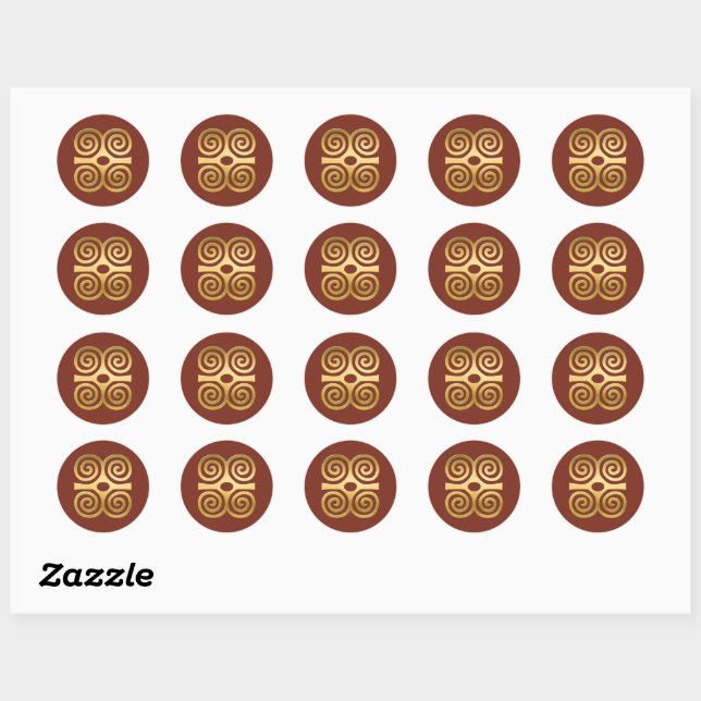 African Adinkra Symbol (Strength) Sticker (Sheet)