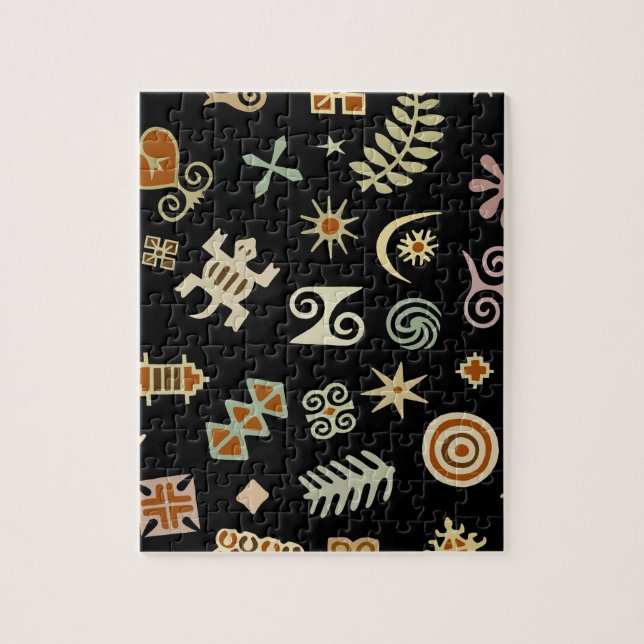 African Adinkra Symbols Jigsaw Puzzle (Vertical)