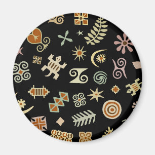 African Adinkra Symbols Magnet