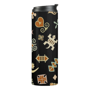 African Adinkra Symbols Thermal Tumbler