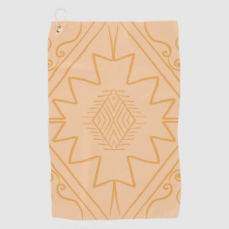 african , afracan pattern ,brown ,elegant ,,africa golf towel
