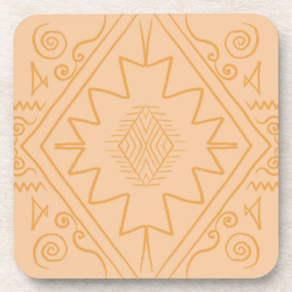 african , afracan pattern ,brown ,elegant ,nature coaster