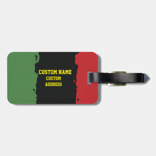 African Africa Colours ID Tag, Custom Luggage Tag
