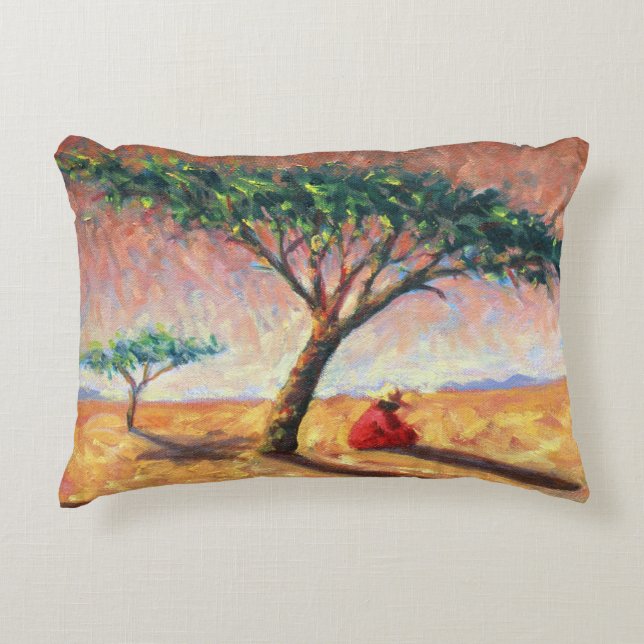 African Afternoon 2003 Decorative Cushion (Front)