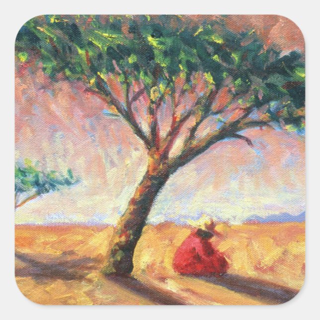 African Afternoon 2003 Square Sticker (Front)