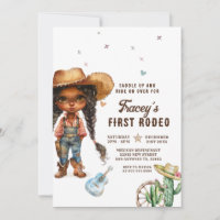 African America Cowgirl First Rodeo Birthday Party