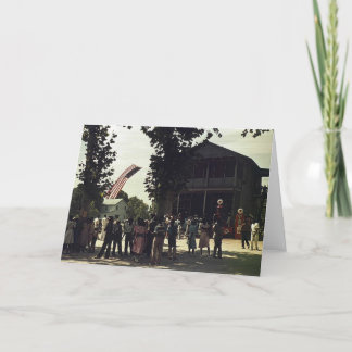 African American 4th of July celebration Card