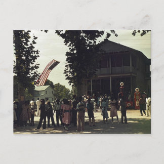 African American 4th of July celebration Postcard