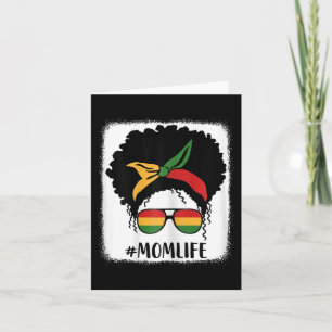 African American Afro Mum Life Black Mum Mothers D Card
