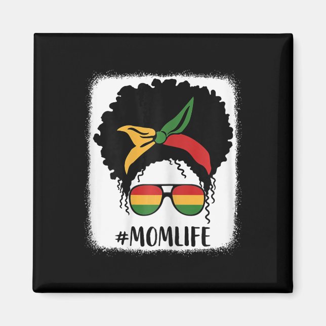 African American Afro Mum Life Black Mum Mothers D Magnet (Front)