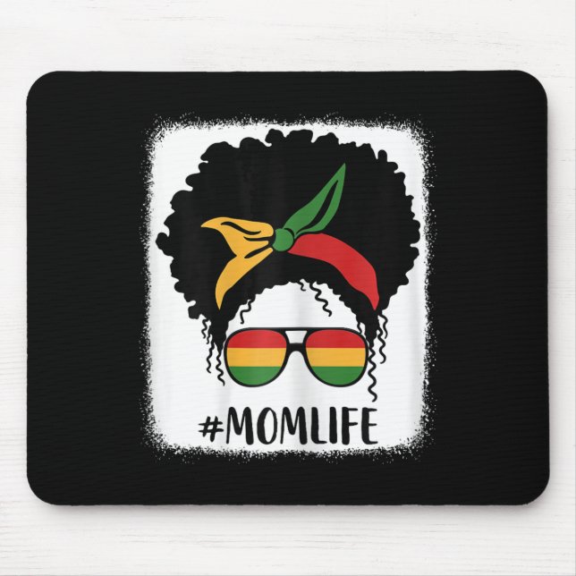 African American Afro Mum Life Black Mum Mothers D Mouse Pad (Front)