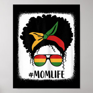 African American Afro Mum Life Black Mum Mothers D Poster