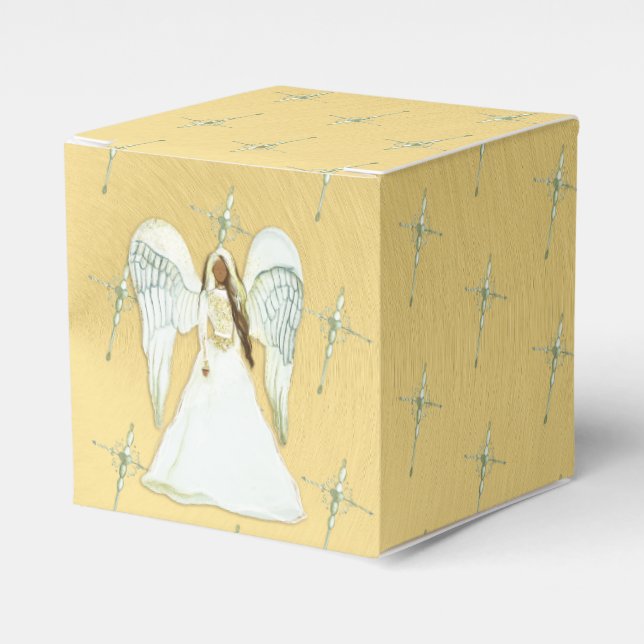 African American Angel Favour Box (Front Side)