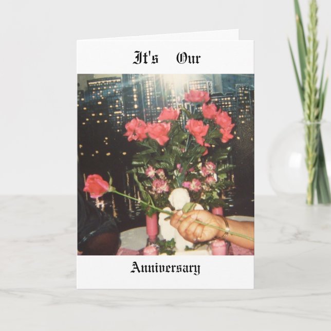 African American Anniversary Card (Front)