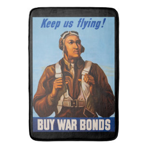 African American Aviators Fighter Pilots of WW2 Bath Mat