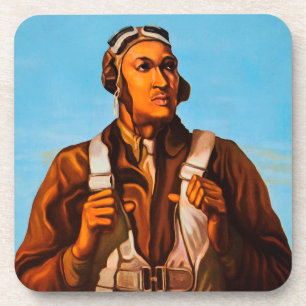 African American Aviators Fighter Pilots of WW2  Coaster