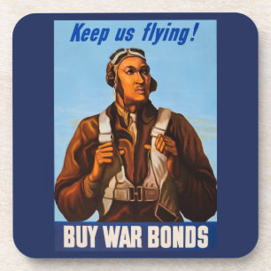 African American Aviators Fighter Pilots of WW2  Coaster