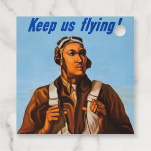 African American Aviators Fighter Pilots of WW2 Favour Tags