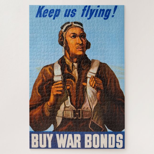 African American Aviators Fighter Pilots of WW2  Jigsaw Puzzle (Vertical)