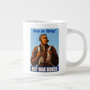 African American Aviators Fighter Pilots of WW2  Large Coffee Mug