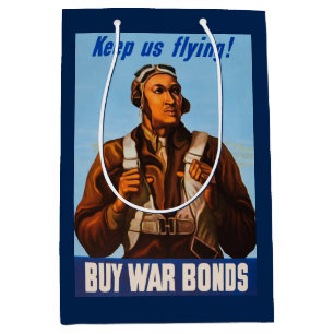 African American Aviators Fighter Pilots of WW2  Medium Gift Bag