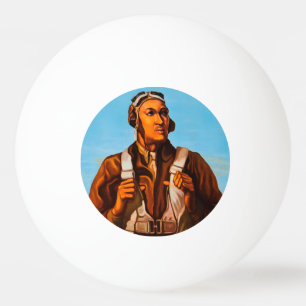 African American Aviators Fighter Pilots of WW2 Ping Pong Ball