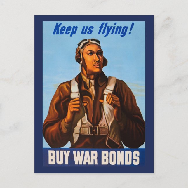 African American Aviators Fighter Pilots of WW2  Postcard (Front)