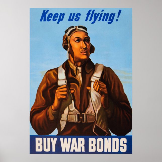 African American Aviators Fighter Pilots of WW2  Poster (Front)