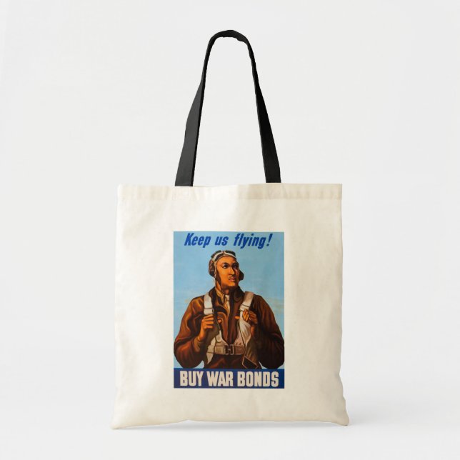 African American Aviators Fighter Pilots of WW2  Tote Bag (Front)
