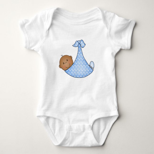 African American Baby Boy Bodysuit (Front)