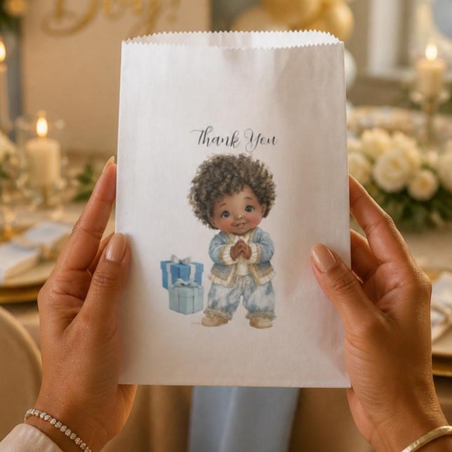 African American Baby Boy Favour Bag (Creator Uploaded)