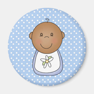 African American Baby Boy Magnet