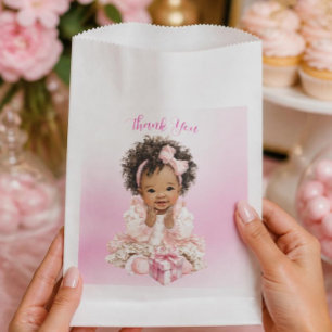 African American Baby Girl Favour Bag