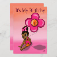 African American Baby Girl First Birthday Party