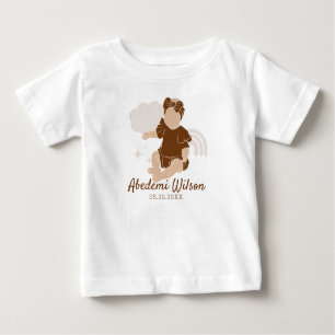African American Baby shower baby t-shirt