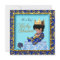 African American Baby Shower Blue Gold Boy
