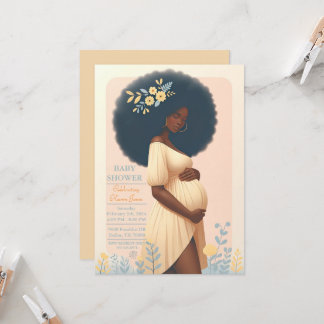 African American Baby Shower Invitation